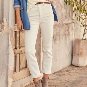 DRIFTWOOD Women's Straight Leg White Jeans